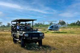 Game Viewing Vehicle and Helicopter 