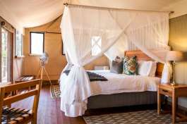 Mankwe tent interior 