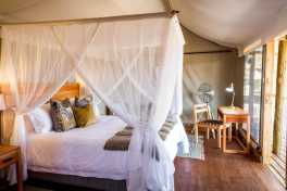 Mankwe tented retreat Tent interior 
