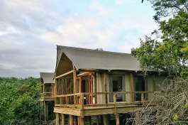 First and last night accommodation -Safari tent exterior  
