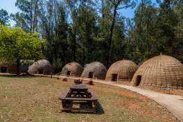 Mlilwane game reserve Beehive huts 