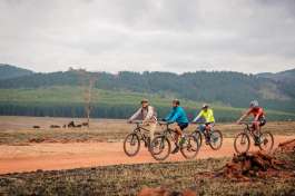 Mountain bike riding in Mlilwane 
