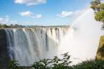 Victoria falls with rainbow 