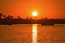 Zambezi river sunset boat cruise 