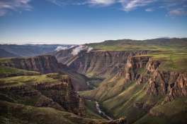 Lesotho mountain scenery 