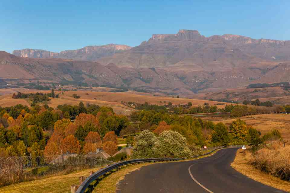 Champagne castle Drakensberg mountains