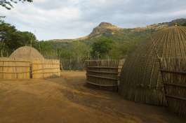 Traditional Swazi village Mantenga 