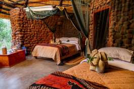 Mkhaya game reserve room interior 