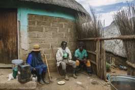Basotho villagers 