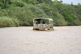 Tour boat on st. lucia estuary - isimangaliso 